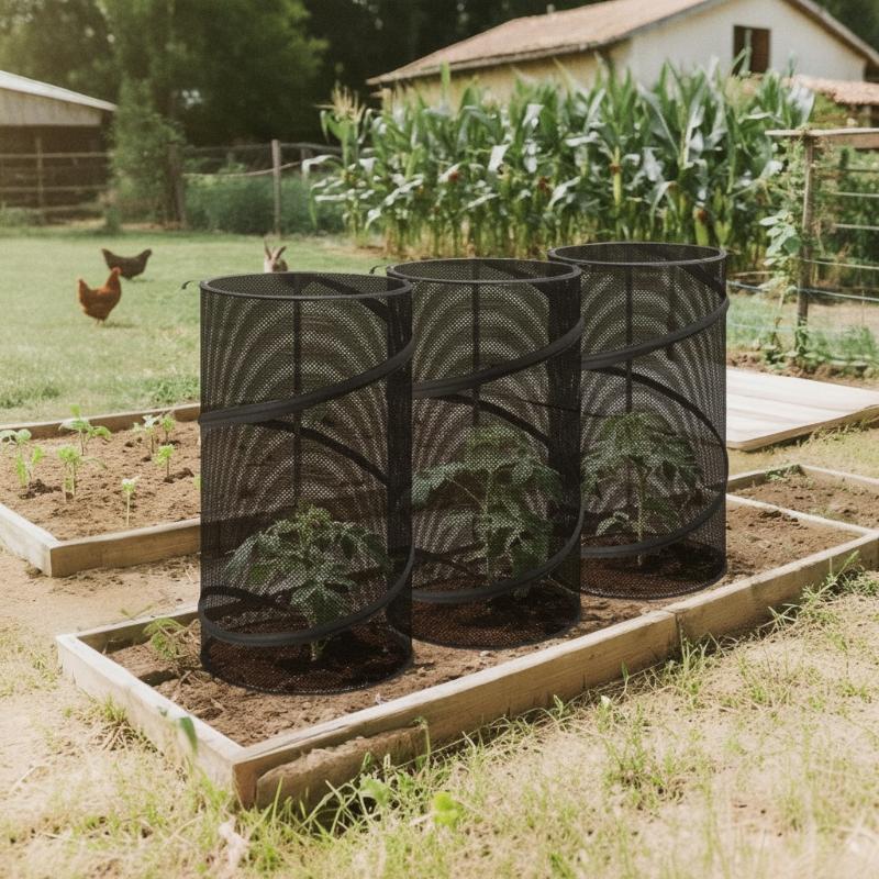 Black -Up Plant Protection Cover Animal Insect Resistant Foldable Easy Storage Garden Plant Cover Greenhouse Plant Sunshade