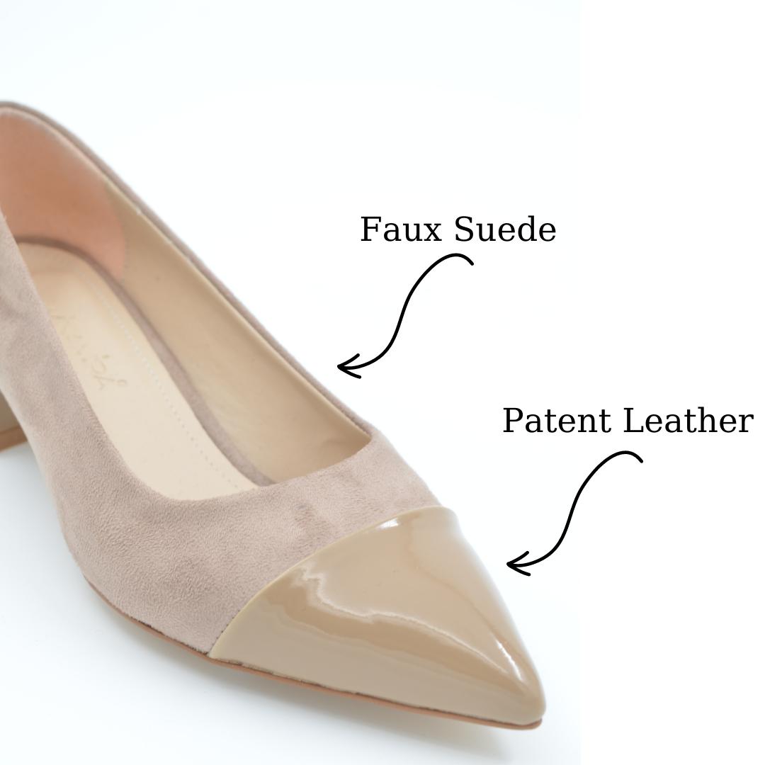 

Женские туфли на плоской подошве с острым носком и круглым каблуком, замшевая кожа, смешанный цвет, Летний сезон 2022 года MISTO