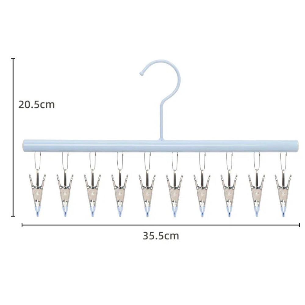 10 Clip Clothes Hanger Non-marking Clothes Drying Rack New Sock Clip