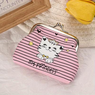 1 STÜCKE Mode PU Leder Geldbörse Schöne Kätzchen Münzfach Frau Ändern Geld Tasche Mini Brieftasche kinder Brieftasche Souvenir