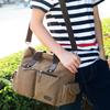 Britische Stil Leinwand Umhängetasche - Unisex Große Kapazität Crossbody Reißverschlusstasche für Kurze Reisen