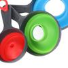 Canning Funnel PP Silicone Material Clip Circle Design 3 Colors 3 Size Foldable Lightweight Wide Mouth Funnels