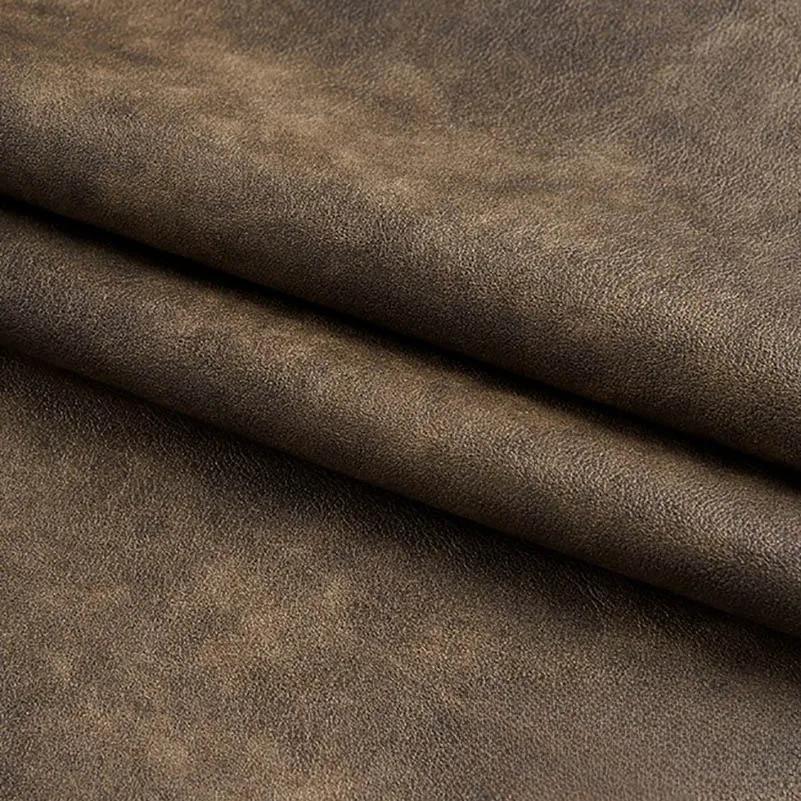 50x140cm Retro PU Leather Fabric Waterproof Trendy for Sewing Leather Jacket Skirt Bag Sofa Release Materials
