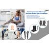 Air Compression Portable Leg Massager With Heat For Foot Calf Thigh Circulation With Portable Handheld Controller