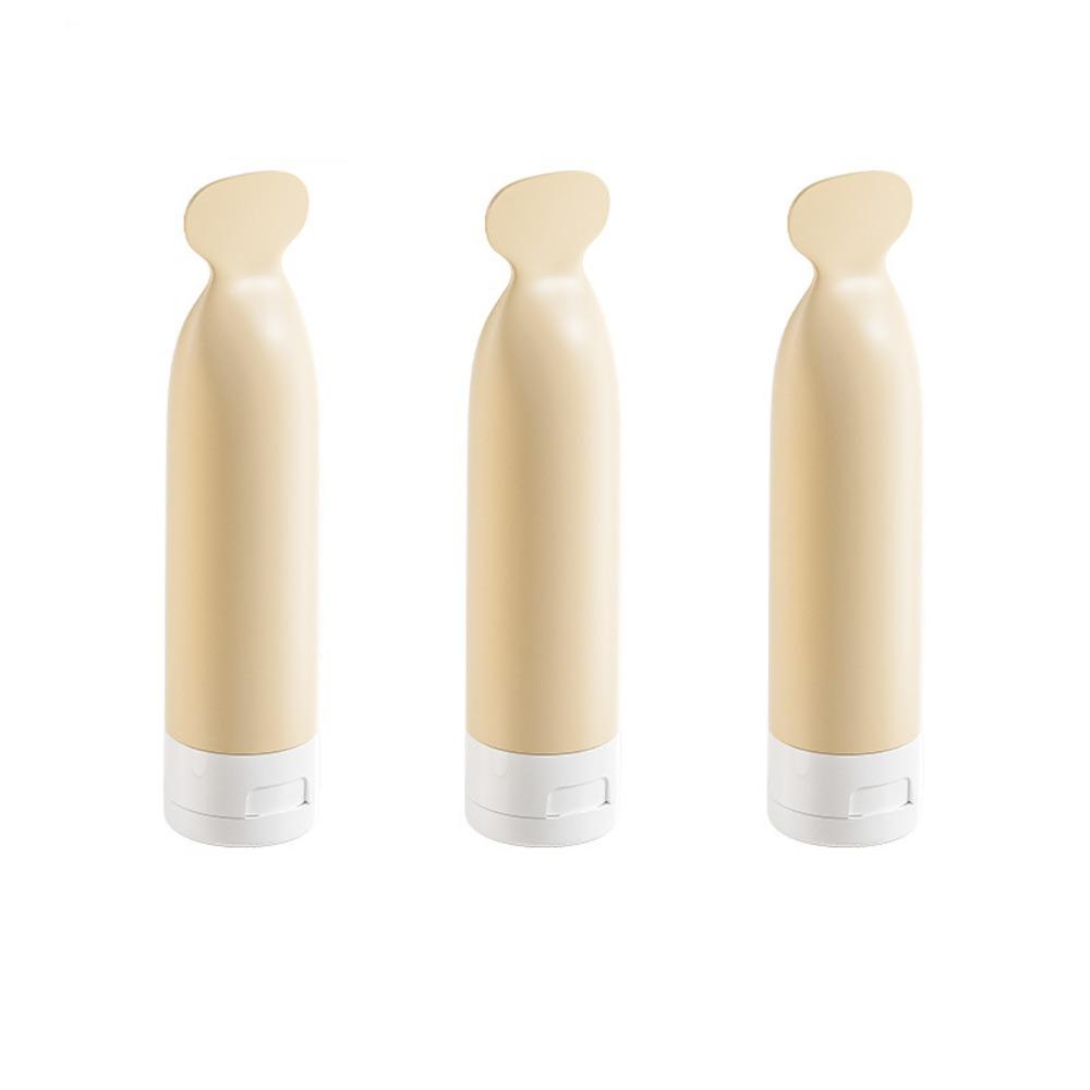 3Pcs/Set 60/100ml Lotion Container Empty Bottle Squeeze Tube Portable Travel Refillable Bottle