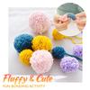 4 Teile/satz Pompom Maker DIY Stricken Webstuhl Kit Fluff Ball Weaver Nadel Handwerk Pom Herstellung Haar Ball Maschine DIY Herstellung Spielzeug