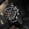 AKDPN Men's Multi-Function Chronograph Quartz Watch with Leather Strap