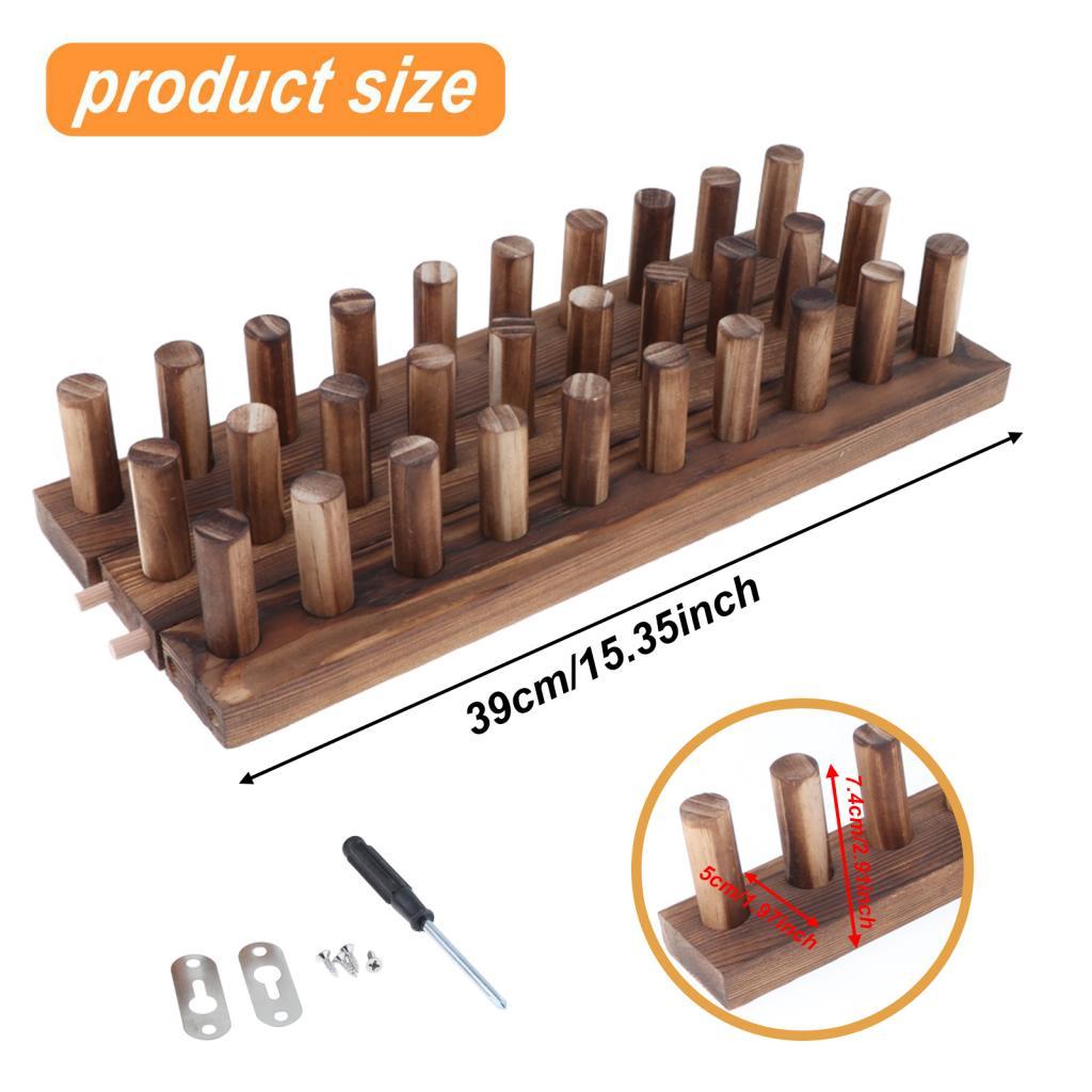 Grobgarn-Deckenwebstuhl Holz-Modulrahmen für DIY-Wurfdecke Stützrahmen für Stick- und Handstrickhandwerk