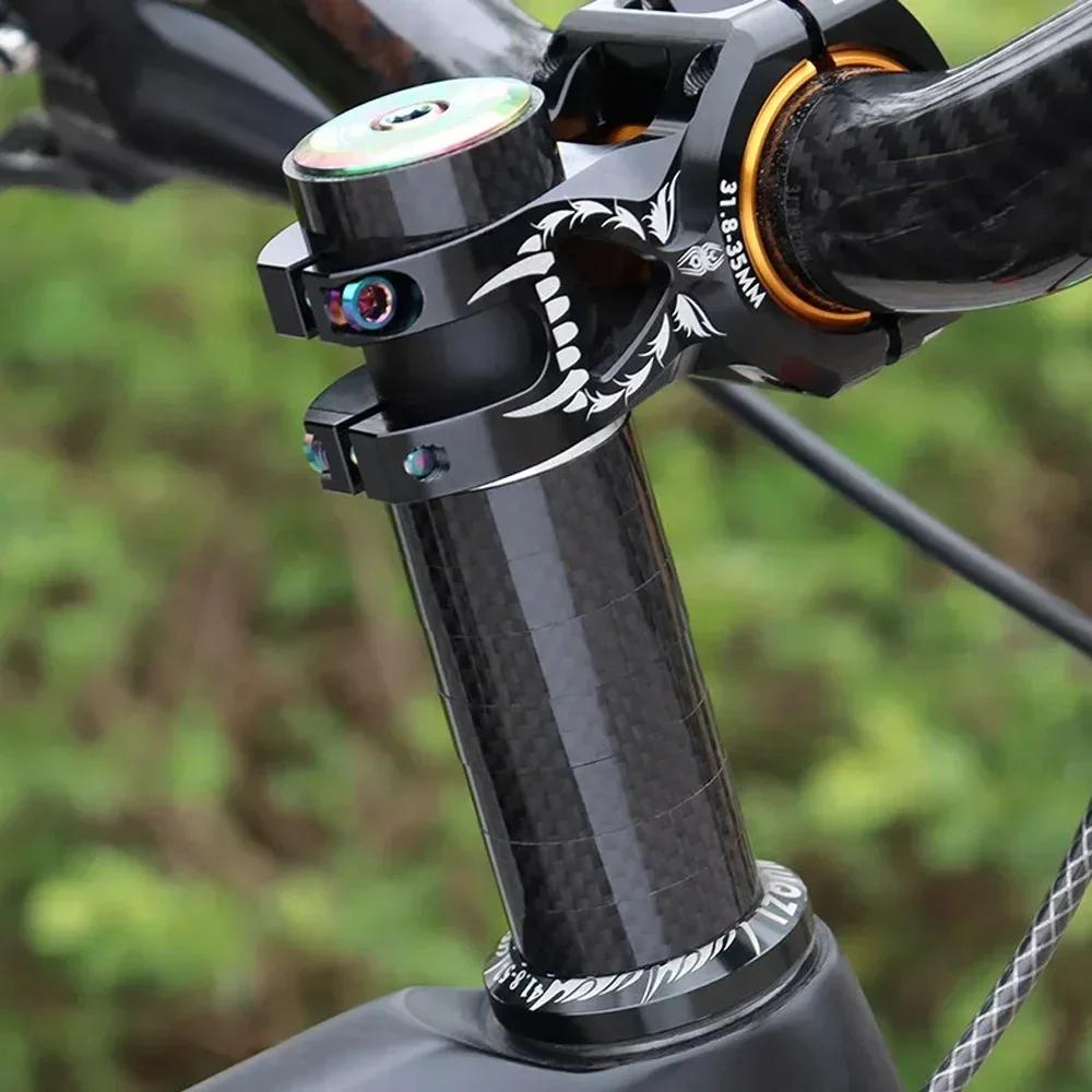 5PCS Bicycle Carbon Fiber Spacer 3/5/10/15/20mm MTB Headset Washer 28.6mm Fork Tube Spacer Mountain Bike Accessories