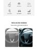 Enhanced Steering Wheel Stickers for Refreshed Model 3/Y - Interior Car Decoration Accessories