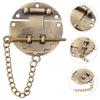Vintage Jewelry Case Hasp Lock Wooden Box Hasp Buckle Decorative Gift Box Hasp Lock With Chain Alloy Round Clasps And Chains