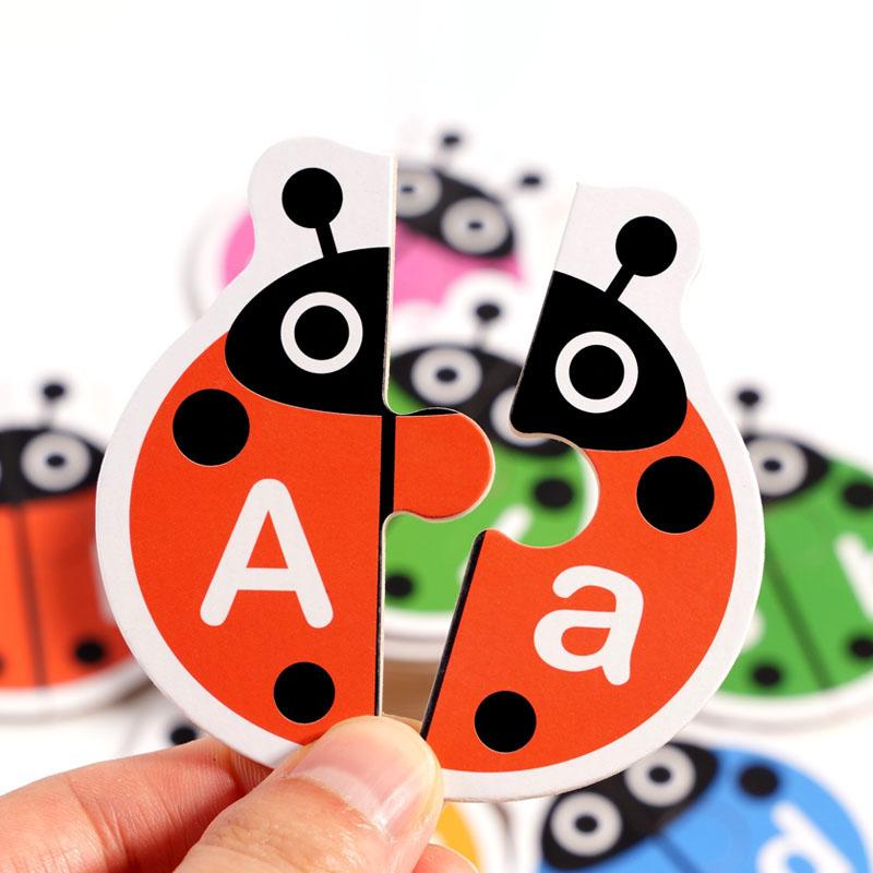Alphabet Learning Puzzle Toys Matching Letter Game Montessori Wooden Educational Toys For Toddlers Preschool Learning Activities