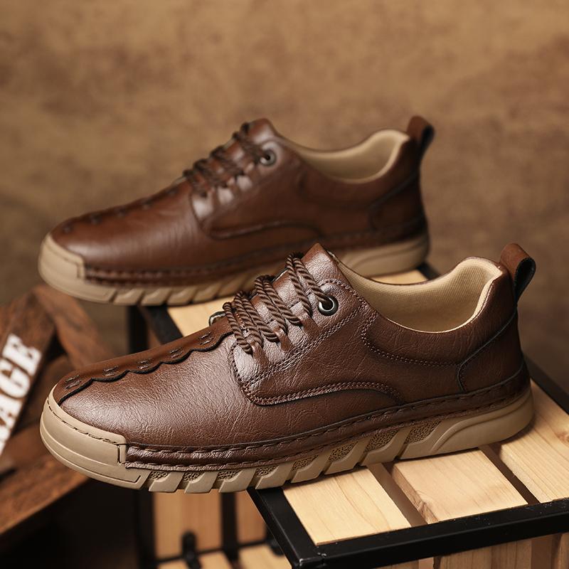 Handgefertigte Herren Freizeitschuhe aus Leder für Herren Slipper Mokassins Herren Flatschuhe Fahrschuhe
