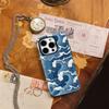 Blue Ocean Wave Phone Case for IPhone 17AIR 16E 16 15 14 13 12 11 17 Pro Max Plus Double-layer Back Cover