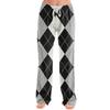 Women's Casual Plaid Print Pants Loose Fit Long Pajama Bottoms for Home Sleep