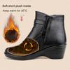 Fashion Winter Women Ankle Boots PU Leather Female Thick Plush Warm Snow Boots  Waterproof Non-slip Booties Luxury