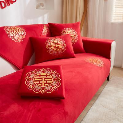 Sofa Cushion Four Seasons Universal Wedding and Wedding Room Decorations Arrangement Cover Towel Wedding Non-Slip Cover Cover