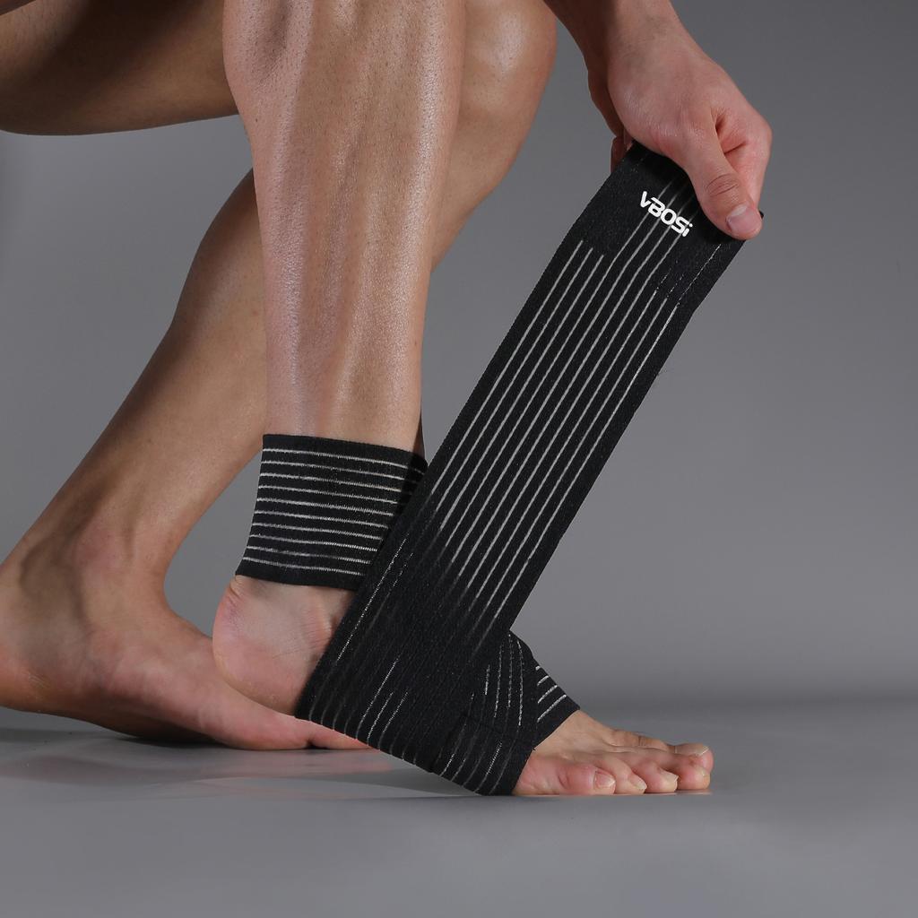Vbosi Fasciatura Regolabile per Caviglia Unisex Traspirante Fascia di Supporto Per Allenamento Sportivo Donne Uomini Leggera