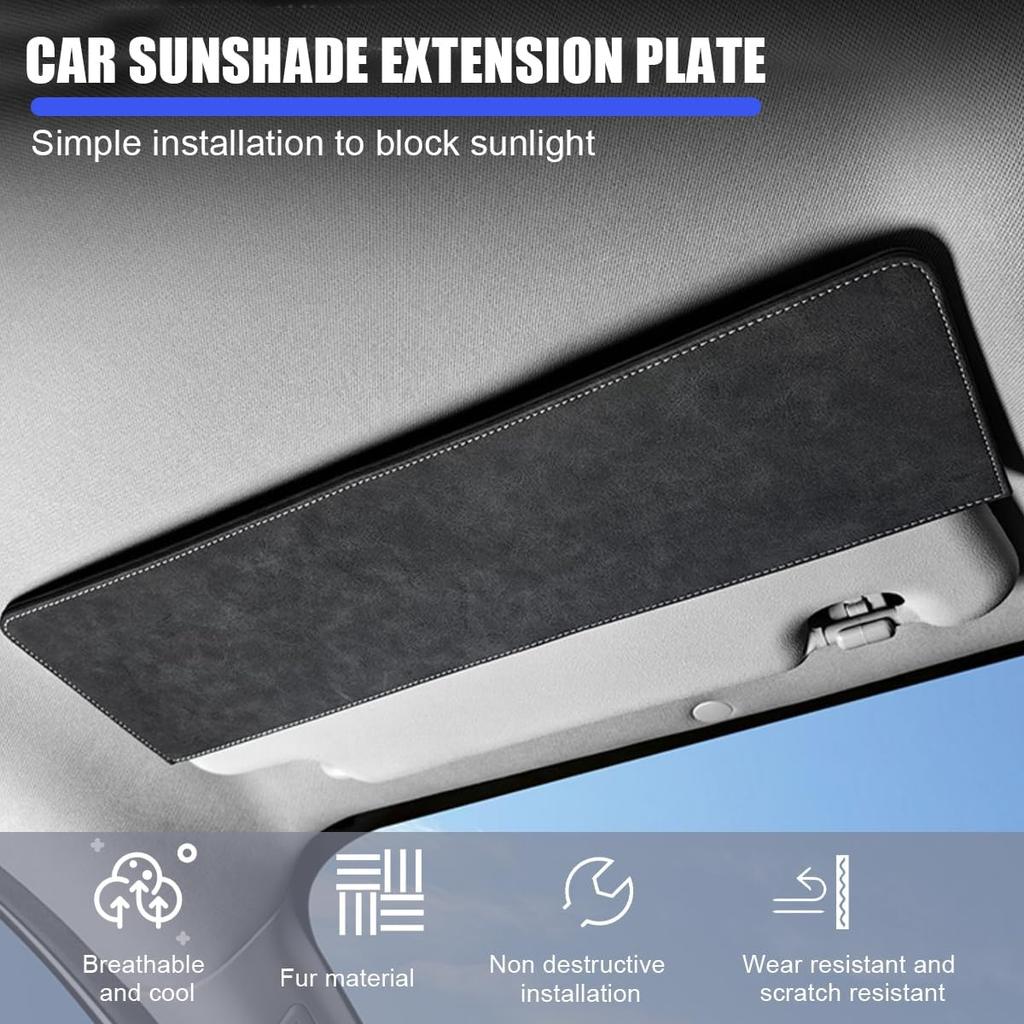 HZEL Car Sun Visor Extender, Anti Glare Vehicle Sunvisor Extension Shade Attachment For Safe Driving, Adjustable Auto Sunlight Blocker Accessories,