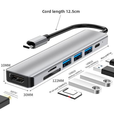7 In 1 USB 3 0 Docking Station for MacBook Adapter Hub Converter Splitter Expander