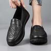 New style ladies loafers, simple and classic mom shoes, ladies leather flat shoes, anti-slip and comfortable soft materials