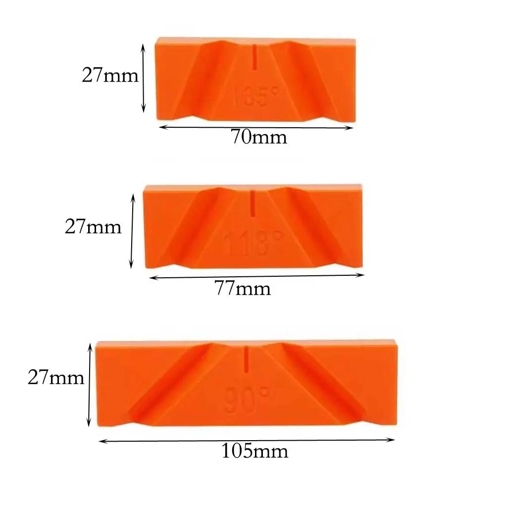 3PCS Drill Bit Sharpening Jig For 90° 118° 135° Angles Compatible With Bench Grinders Power Tools Accessories