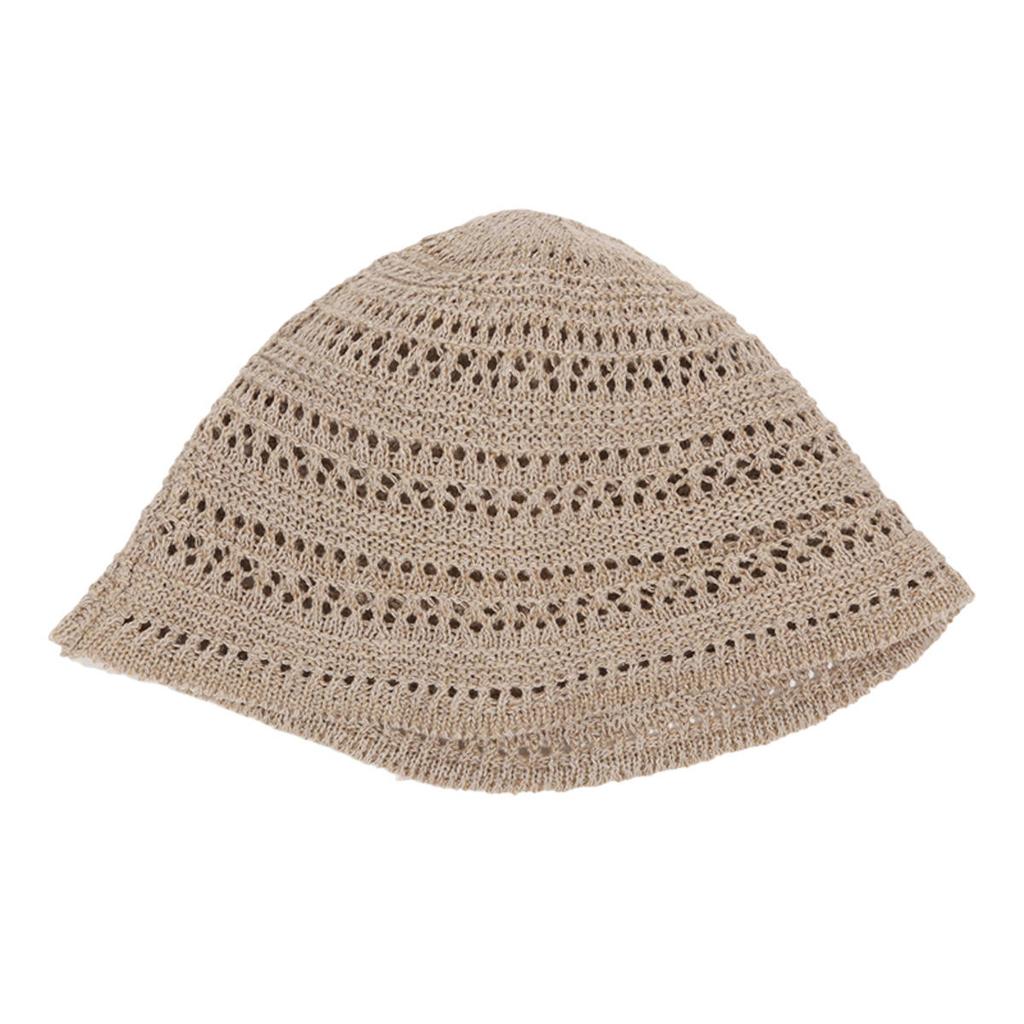 Summer Bucket Fisherman Hat Women Hollow Out Sun Cap Outdoor Casual Versatile Panama Hats Crochet Foldable Beach Caps
