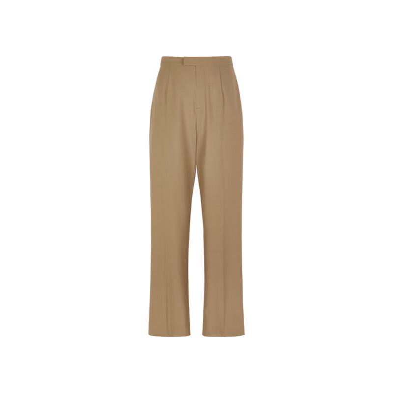Less 2024 Spring Solid Casual Straight-Leg Trousers