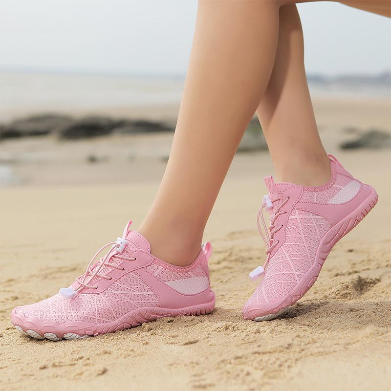 Outdoor Women's Creek Beach Shoes Non-slip Quick-drying Rafting Shoes Surfing Running Skipping Rope Men's Five-finger Wading Shoes Fitness Shoes