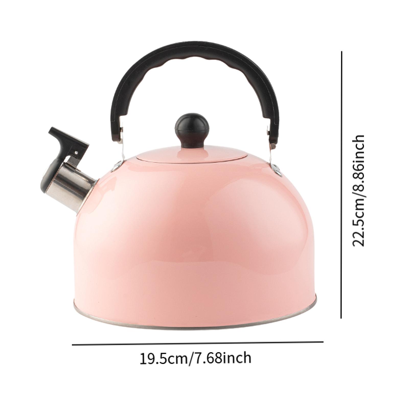 

Чайник со свистком 3 л для электрических плит Чай Кофе Молоко Кипяток Кухонная утварь Горшок Заварочный чайник Бутылка для воды Индукция розовый