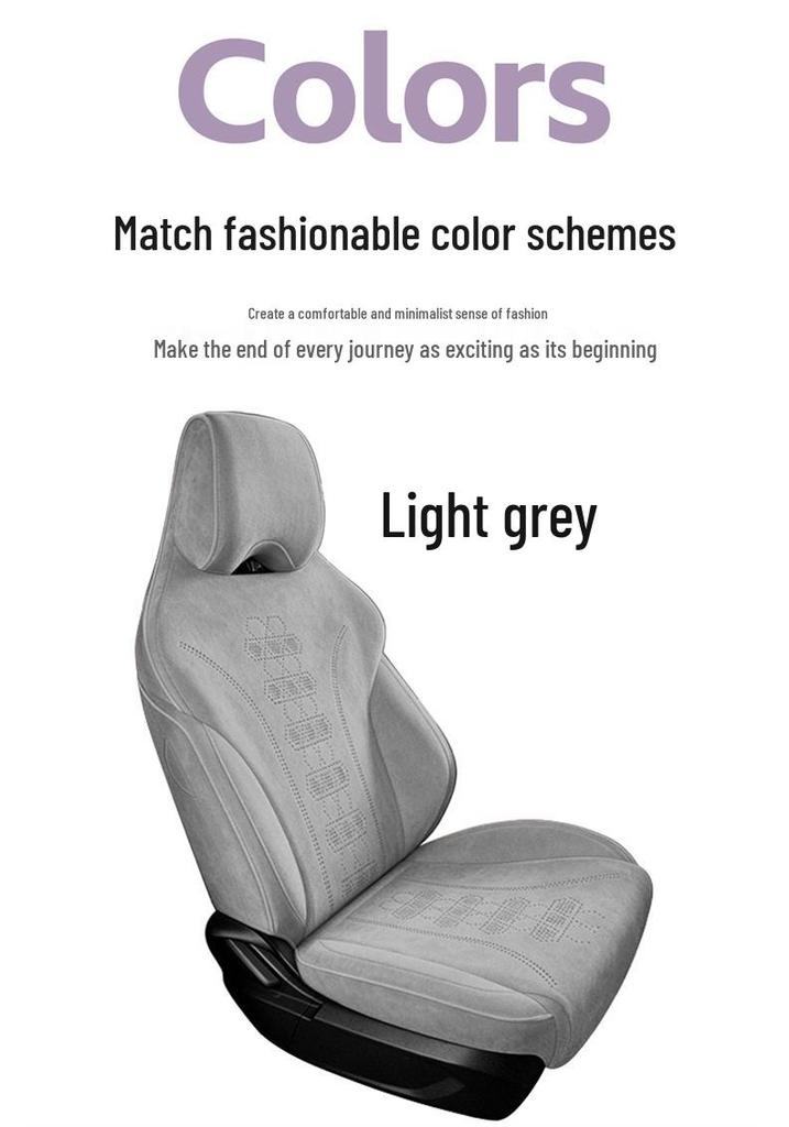 Suede Seat Covers for 2023-2025 BYD Song PLUS Hybrid, Full Coverage Cushions