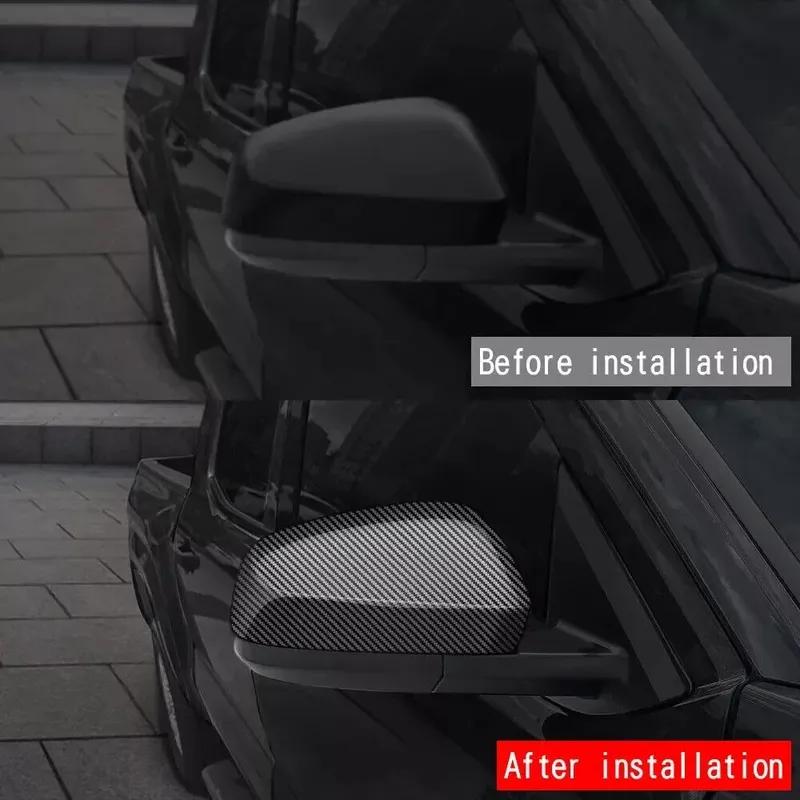 For Toyota Tacoma 2024 ABS Plastic Car Rearview Side Mirror Cover Wing Cap Exterior Door Trim Adhesive Sticker W/ No Signal