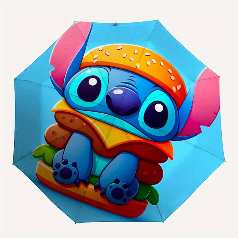 

1pc Burger Stitch Automatic Umbrella 8-Bone Design Compact Gear for Outdoor Travel,Perfect Gift for Friends Birthdays yy250809035
