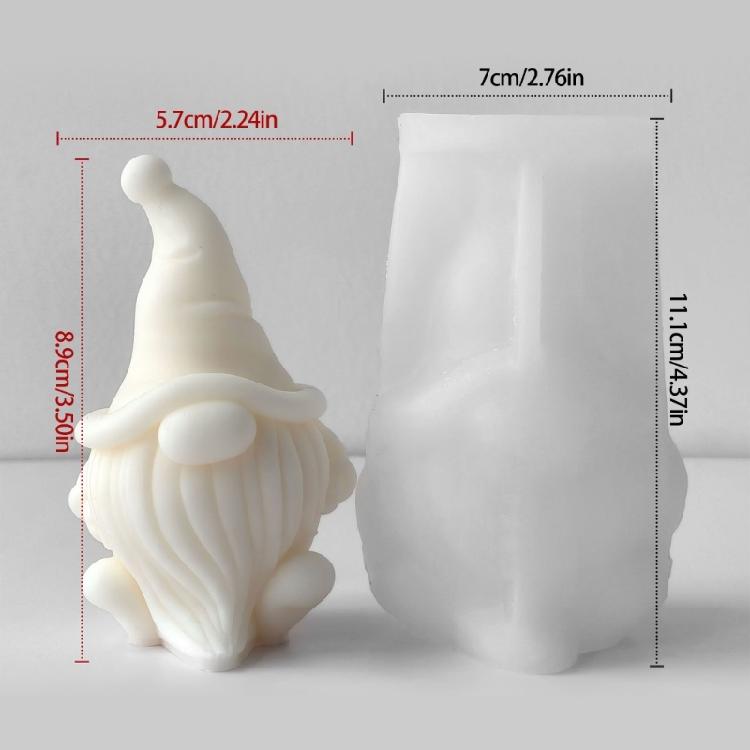 Dwarf Silicone Mould Easy Demolding Multipurpose Silicone Mould For Handmade Candle Soap Holiday Decoration