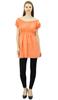 Bimba Women's Off shoulder Puff Sleeve Tops Elastic Waist Blouse Cotton