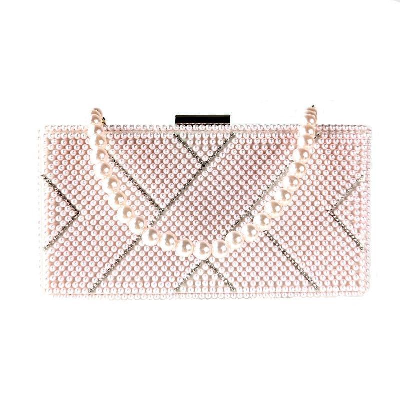 2026 New Brand Designer Retro Full Pearl Pattern Clutch Box Bag Wedding Bridal Square Handbag Fashion Party Dress Crossbody Bag