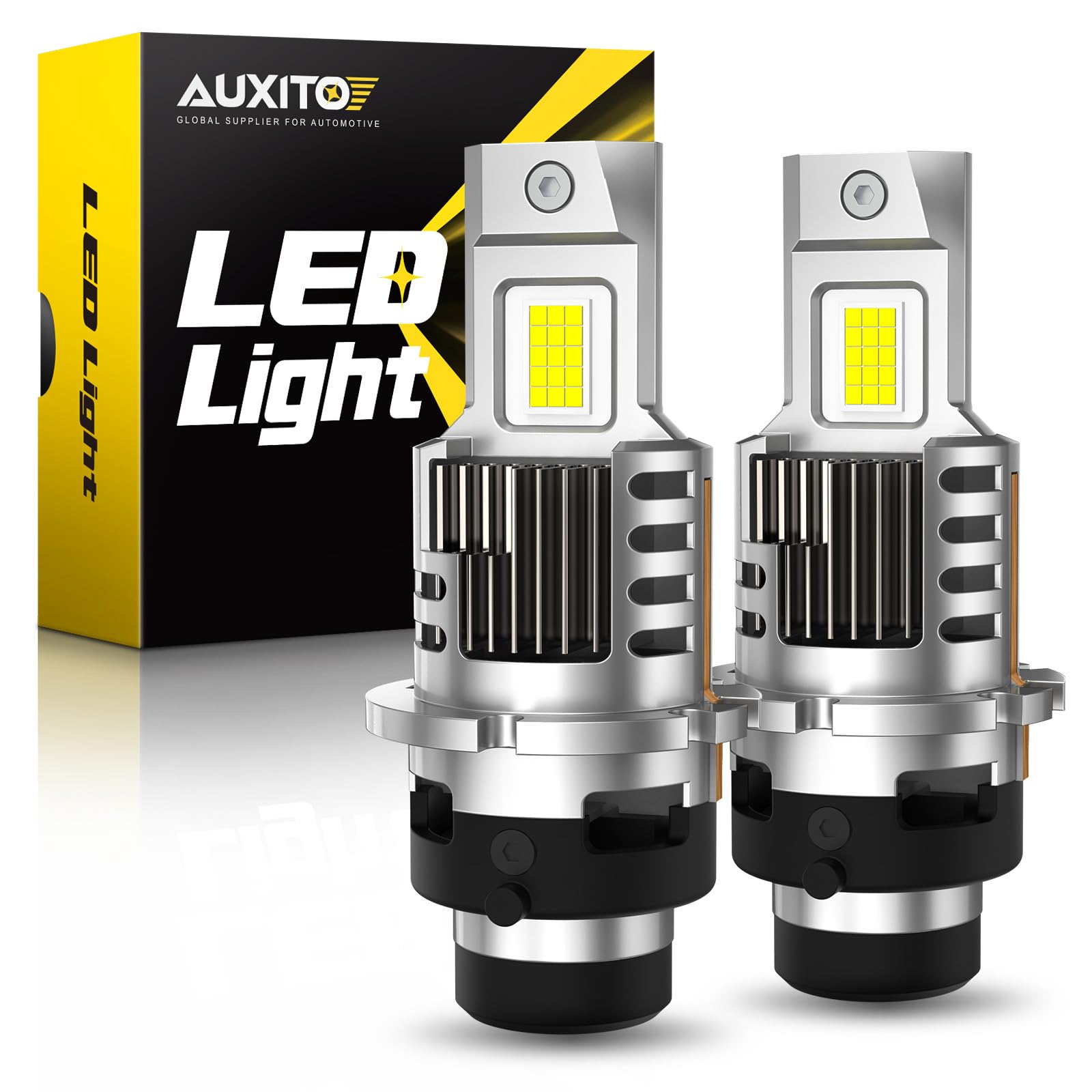 

AUXITO D2S Светодиодные фары для техосмотра автомобиля Super Без проводки Вентилятор Высокий DC12V Без темных зон Без модификаций Гарантия продавца Фары, Соответствуют, Plug-and-Play, Яркие,