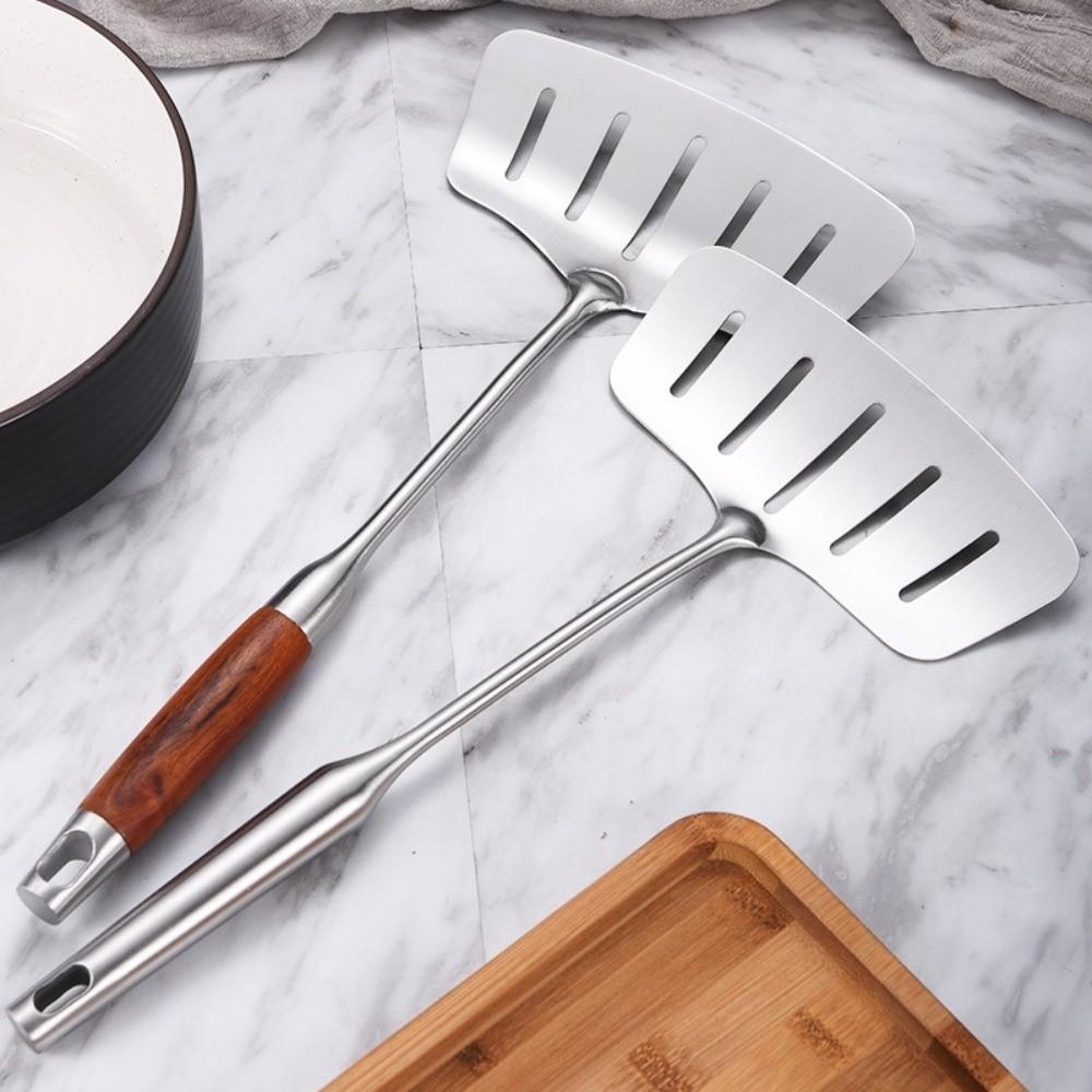 Non-Scratch Fish Turner Non-Stick Flipping Spatula Cooking Tool Egg Pan Scoop Restaurant