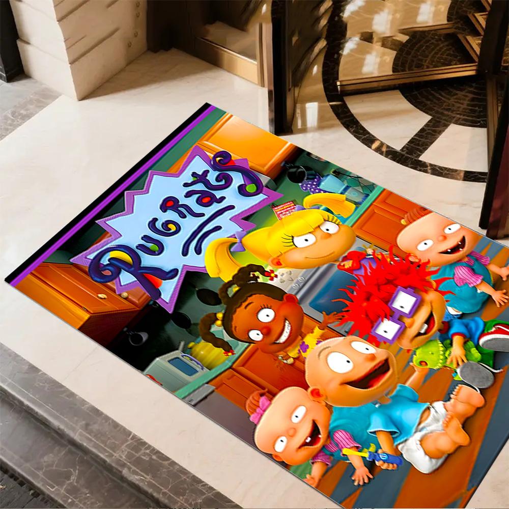 Rugrats Adventure Time Floor Mat Perfect for Kitchen Living Rooms Dormitory Bedrooms Antislip Carpet Decorate Offices Perfect Gift for Friends & Famil