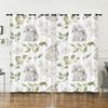Curtain Animal Rabbit Illustration Curtain Digital Printing Blackout Curtain No Punching