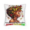 Juneteenth Day  June Th African American Pride Pillow Cover Printing Cushion Cover Decoration Pillow Case Cover Bedroom