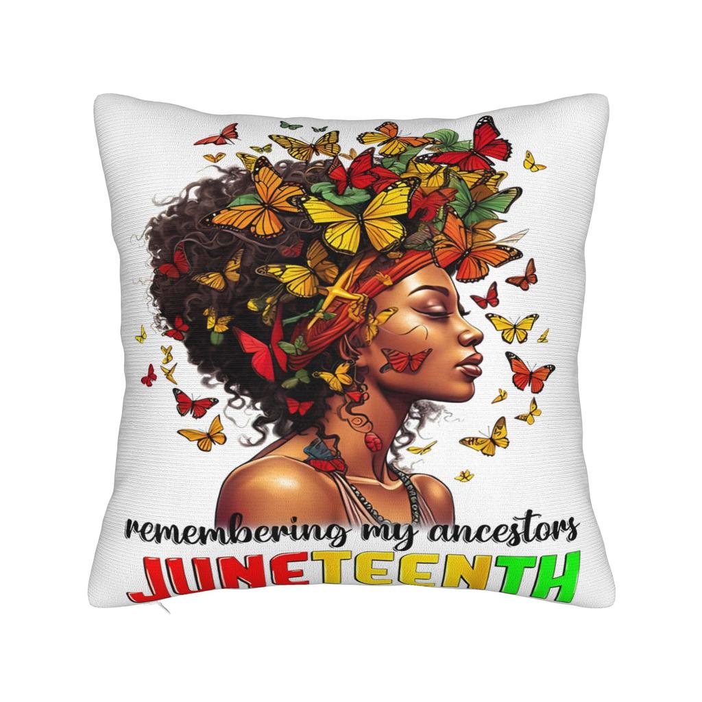 Juneteenth Day June Th African American Pride Pillow Cover Printing Cushion Cover Decoration Pillow Case Cover Bedroom