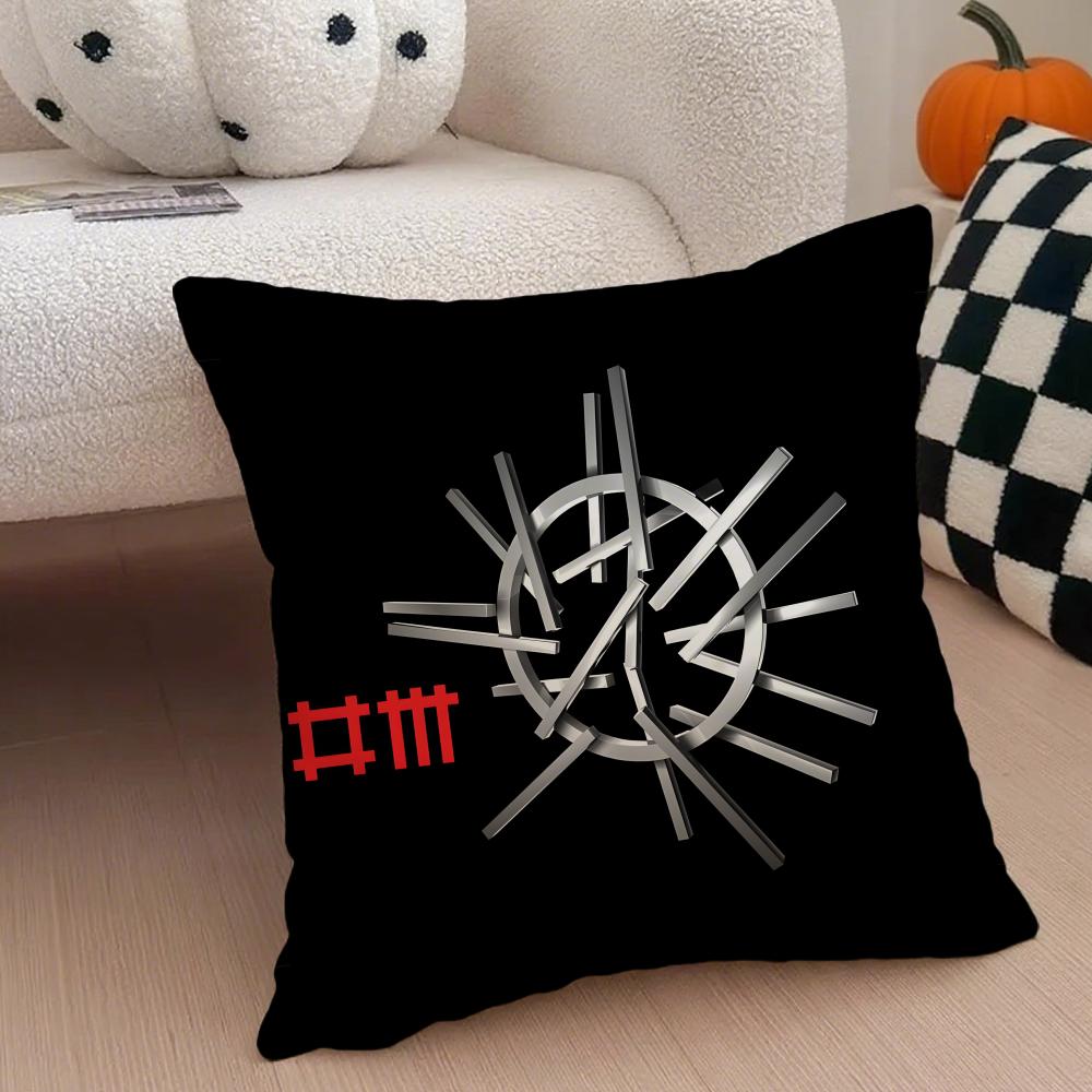 

DDepeche Mode logo Cushion Cover Throw Pillow Cover Hidden Button Durable Polyester Chair Cushion 30X30cm