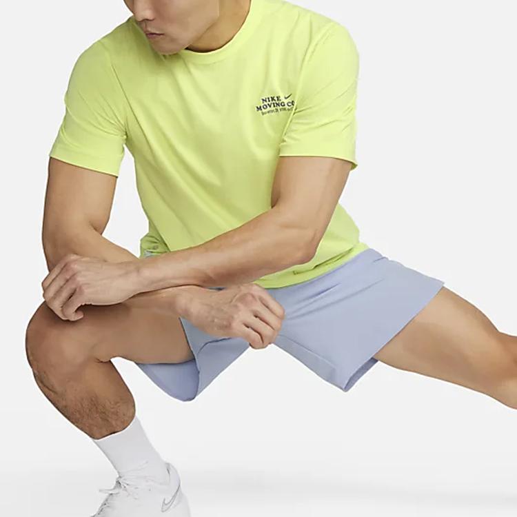 New Nike T Shirts Men Light Lemon DX0907-736