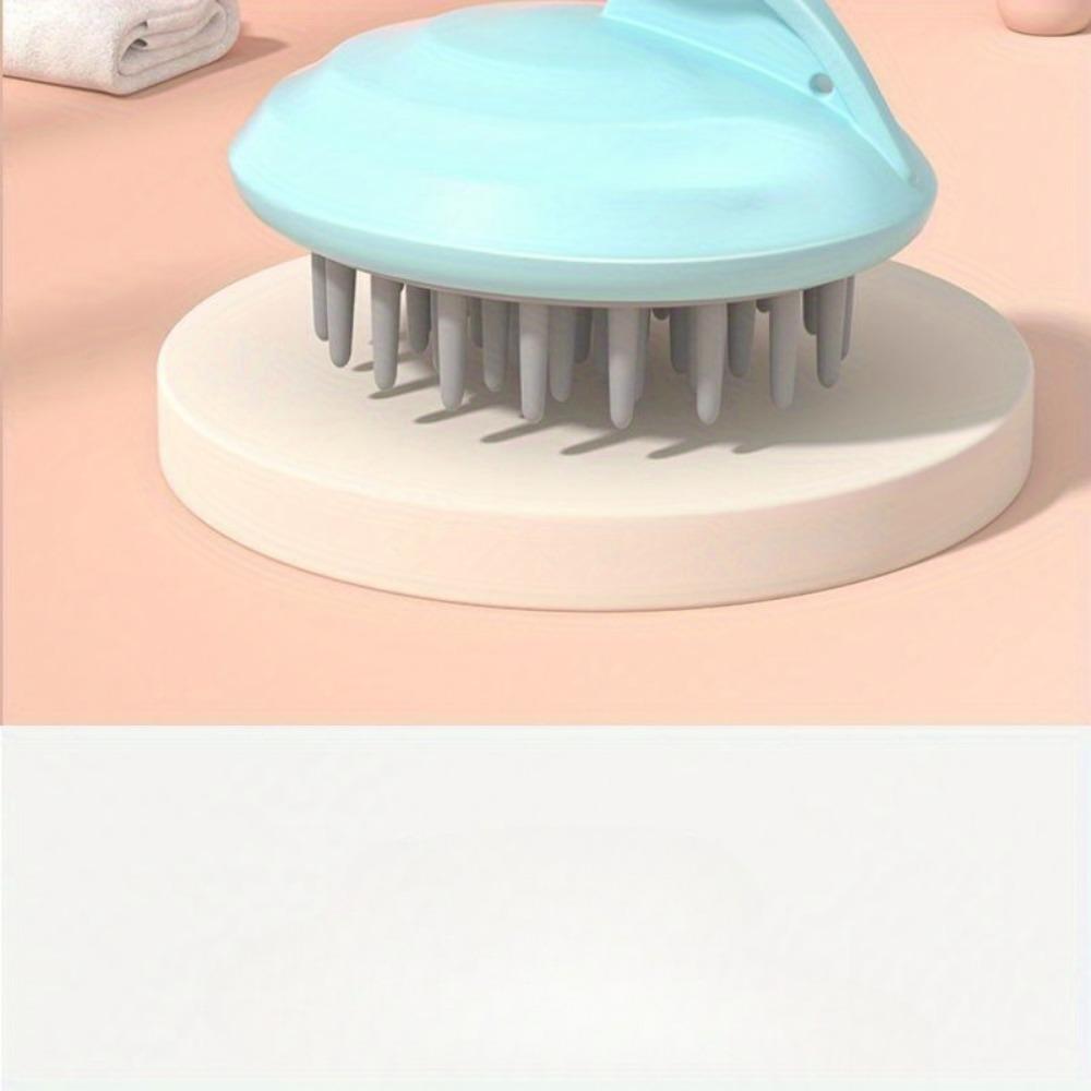 Silicone Scalp Massager and Shampoo Brush - Comfortable Head Massage Comb for Men and Women,Normal Hair, Plastic Bristles, Durable ABS Handle