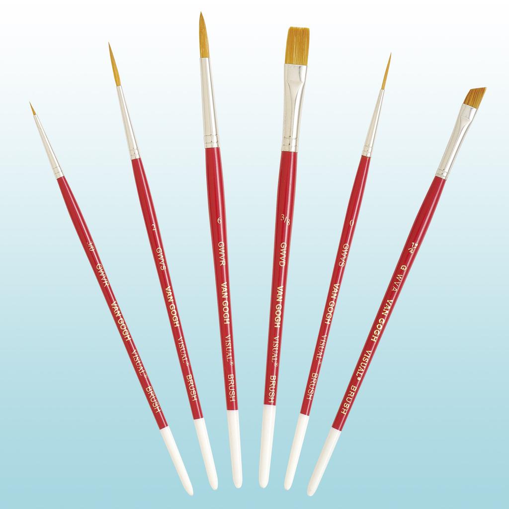 Talens Japan (Talens Japan) Talens Watercolor Design Brushes Van Gogh Visual Brush Set of 6 B