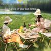 OEING Carbon Steel Roll-up Camping Folding Table