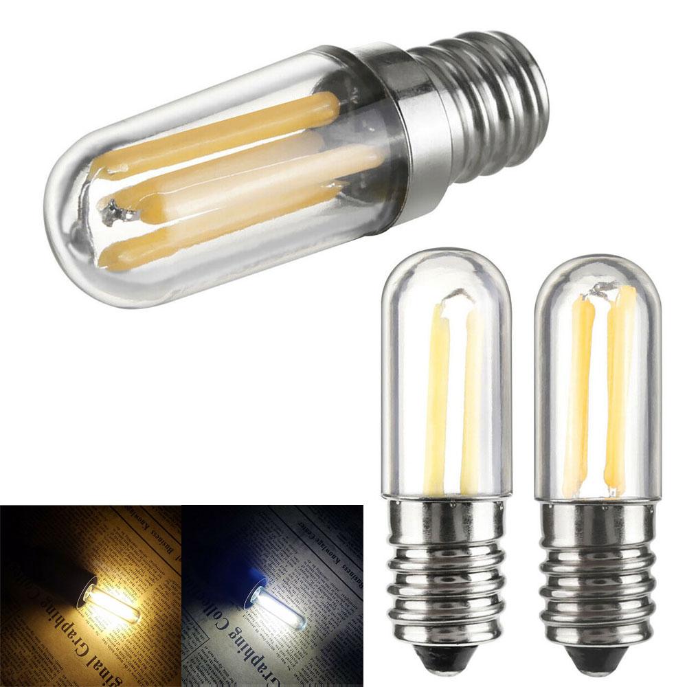E14 E12 Led Refrigerator Bulb 1w Filament Fridge Bulbs Cob Chip For Bulb 2w 4w Light 220v White Dimmable Warm White Night Lights