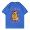 Born To Slay Forced To Work Funny Hamster Meme Tshirt High Quality Fashion Short Sleeve T Shirt Unisex Women Casual Loose Tshirts