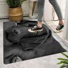 1Pcs Anti Fatigue Kitchen Rugs Black Labrador Dog Print Waterproof Non Slip Thick Cushioned Mat